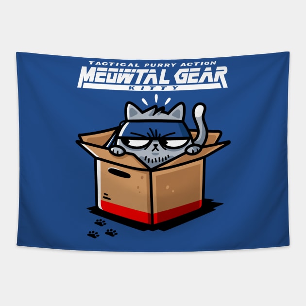 Meowtal Gear (Collab with Evasinmas) Tapestry by demonigote