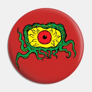 Crawling Eye Monster Pin