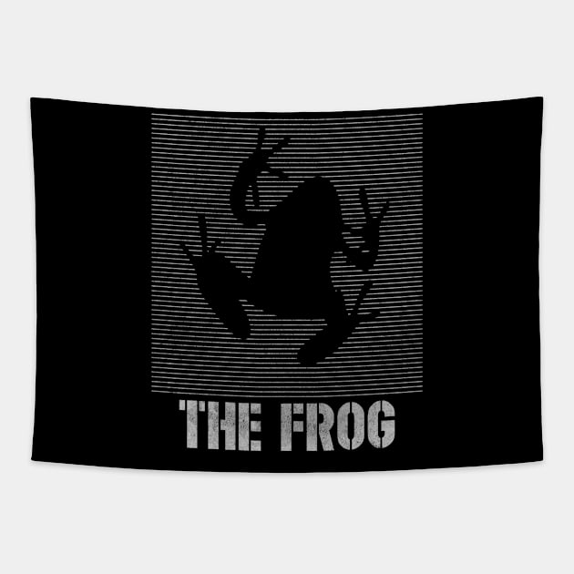 The Frog Cool silhouette Frog gift for men / women / kids Tapestry by angel