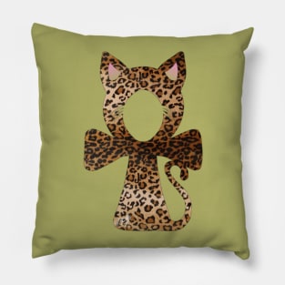 Cheetah Cat Ankh Pillow