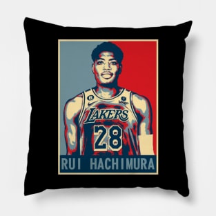 Los Angeles Lakers Rui Hachimura Pillow