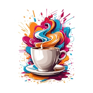 Colorful Morning Coffee T-Shirt