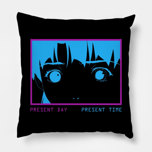 Present Day - Present Time - Lain Pillow by RAdesigns