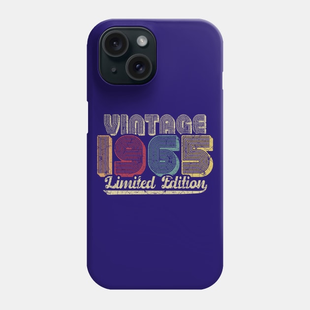 Vintage 1965 Limited Edition 55th Birthday Gift Phone Case by aneisha