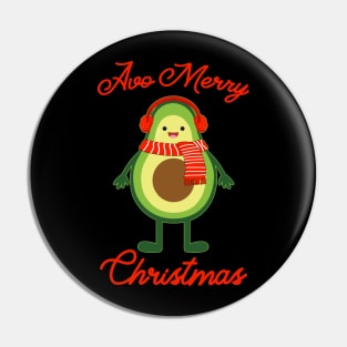 Avo Merry Christmas Pin