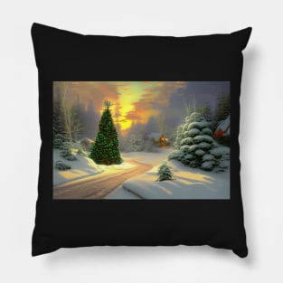 Christmas forest Pillow