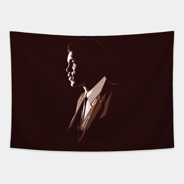 muhammad ali silhouette Tapestry by BAJAJU