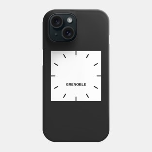 GRENOBLE Time Zone Wall clock Phone Case