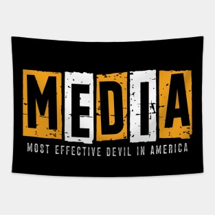 Media, Most Effective Devil In America. v5 Tapestry