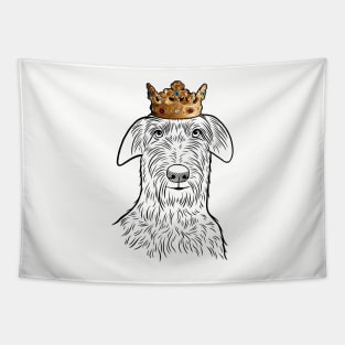 Scottish Deerhound Dog King Queen Wearing Crown Tapestry