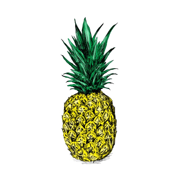 Pineapple Print by rachelsfinelines