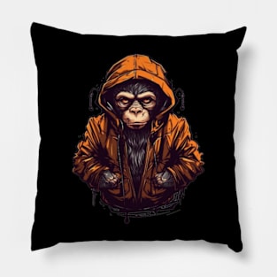 Cyberpunk Monkey Pillow