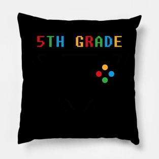 5th Grade Level Complete Gamer Class Of 2024 Graduation Pillow