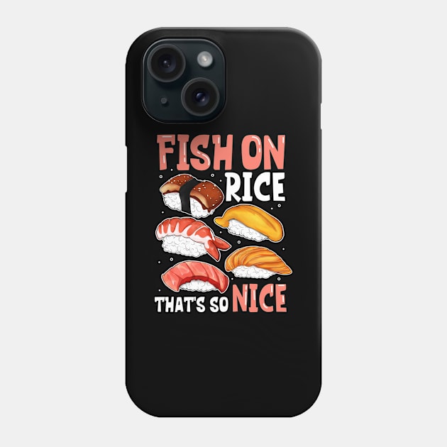 Fish on rice - Sushi Phone Case by Modern Medieval Design