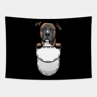 Pit Bull Pocket Dog Tapestry