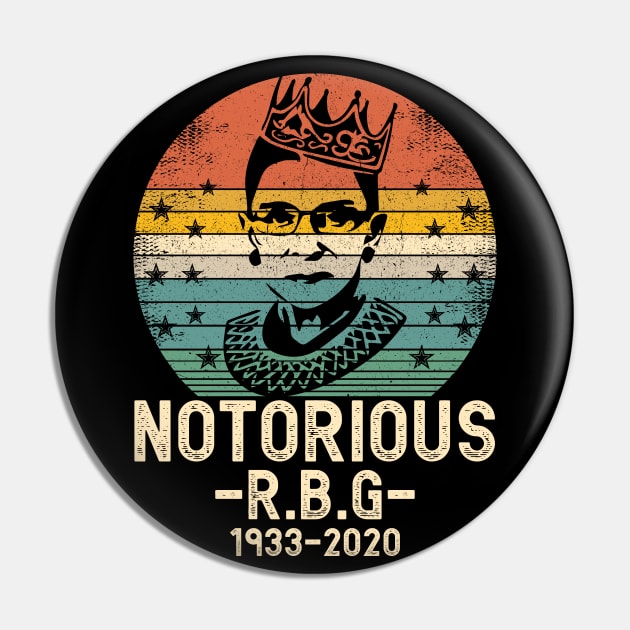 Notorious RBG Pin by jodesigners