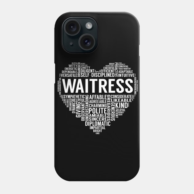 Waitress Heart Phone Case by LotusTee