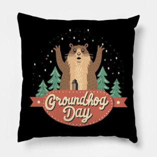 Groundhog Day I Pillow