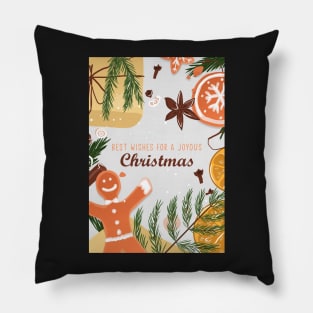 Best wishes Merry Christmas Pillow