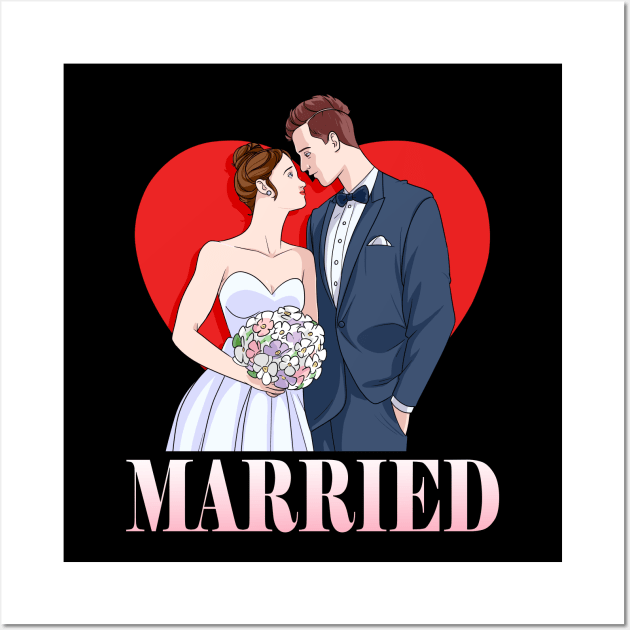 Just Married - Just Married Gifts - Posters and Art Prints