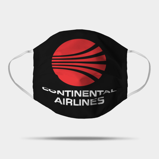 Continental Airlines Retro Logo Defunct Airline Logo Continental Airlines Mask Teepublic