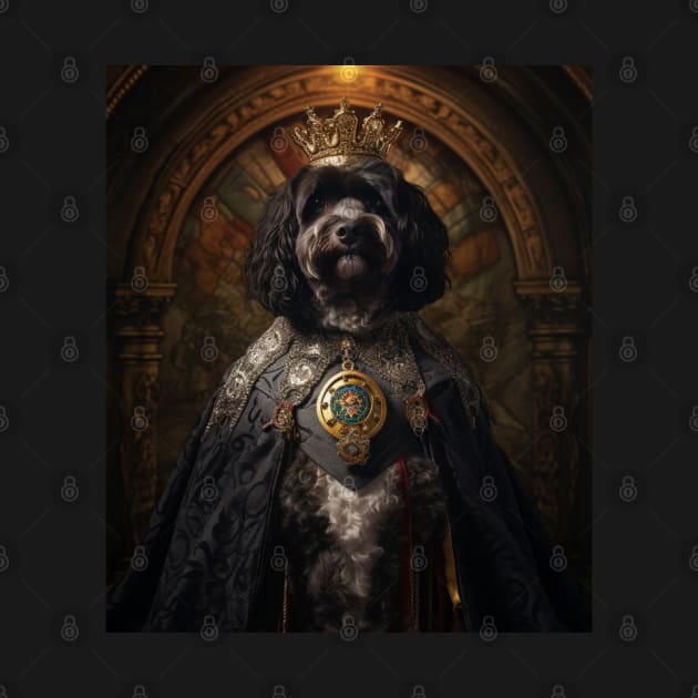 Stately Portuguese Water Dog - Medieval Portuguese King by HUH? Designs