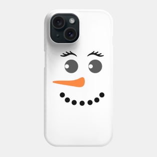 Snowman Face Phone Case