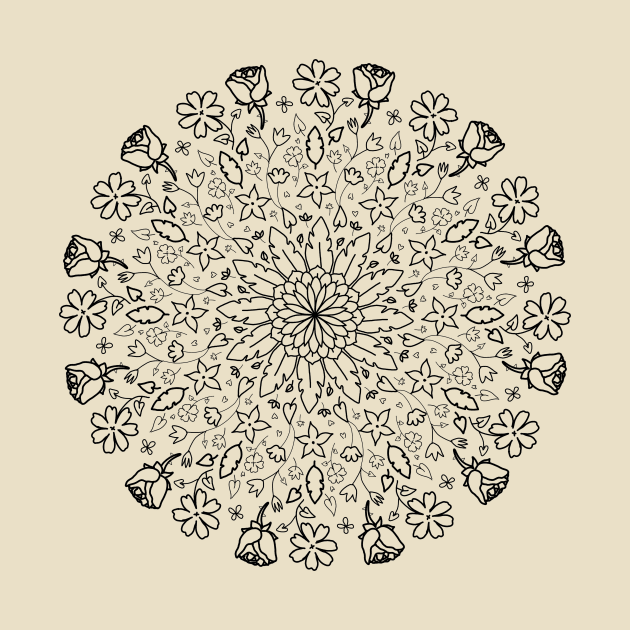 FLORAL MANDALA by SianPosy