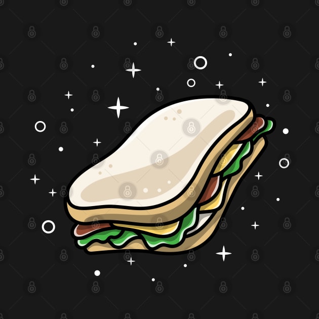 Sandwich Sparkling Light Cartoon by garistipis