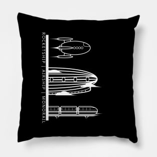 ROCKETSHIP | AIRSHIP | MONORAIL Pillow