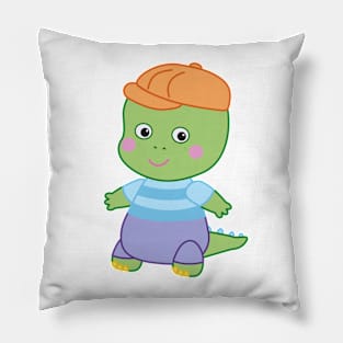 Danny Dinosaur - Cute cartoon dinosaur Pillow