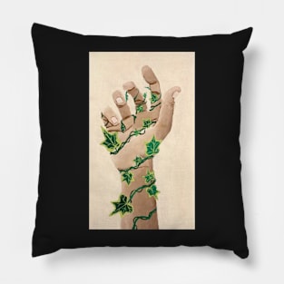 Ivy Covered Hand Painting Pillow