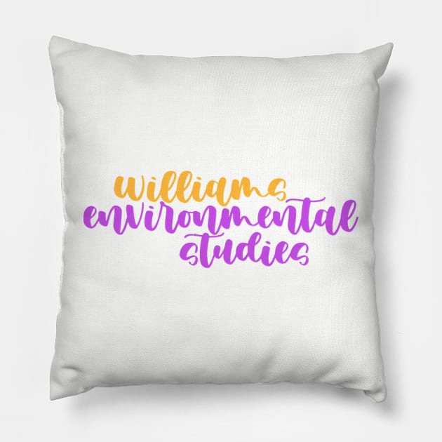 williams college environmental studies Pillow by laurwang