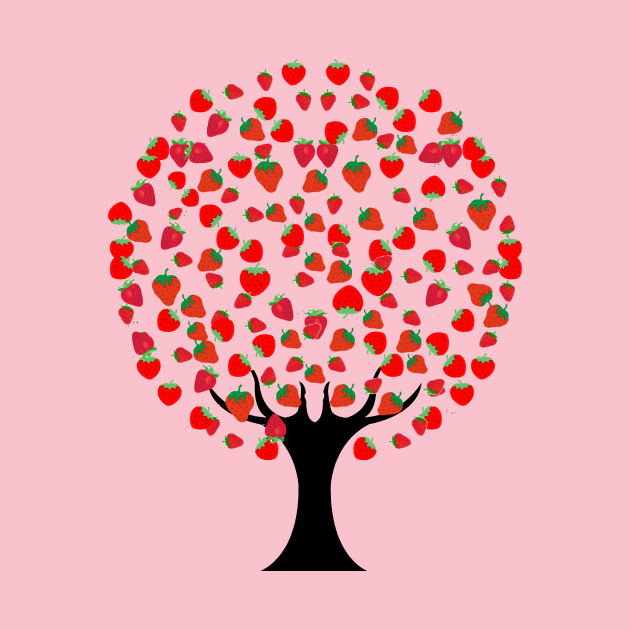 Whimsical Strawberry Tree by Scarebaby