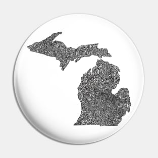 Michigan Map Pin