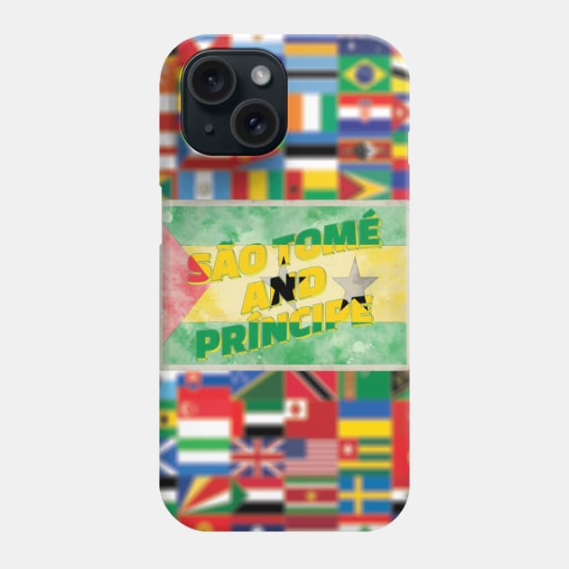 São Tomé and Príncipe Vintage style retro souvenir Phone Case by DesignerPropo