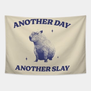 Another Day Another Slay T Shirt - Capybara Meme Drawing Tapestry