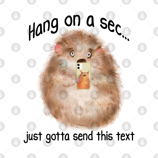 Just Gotta Send This Text, Hamster with a Smart Phone by Luxinda