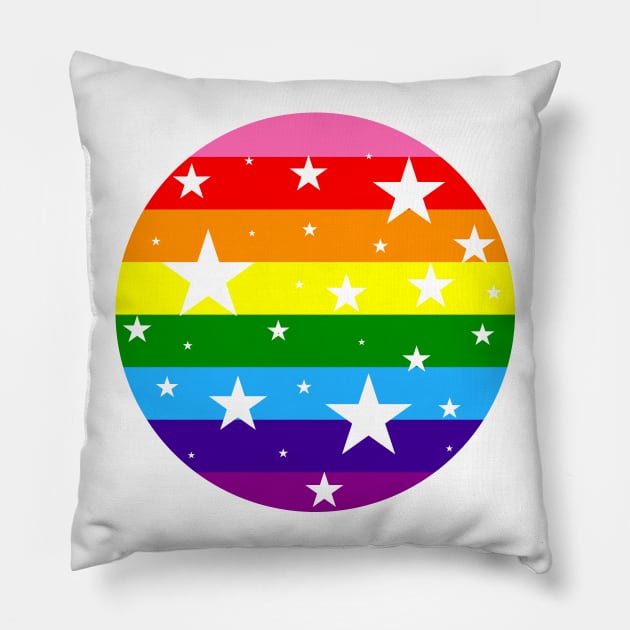 Pride Stars Pillow by anomalyalice