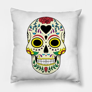 sugar skull mexican halloween Pillow