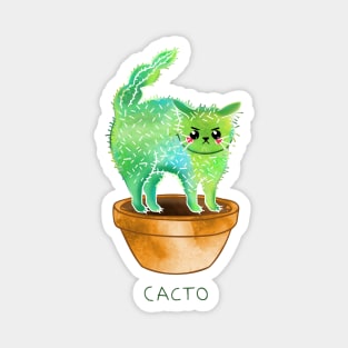 watercolor cacto (cactus cat) Magnet