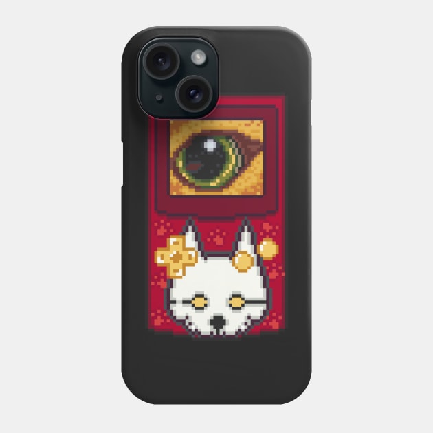 Stray Handheld Pixel Art Phone Case by AlleenasPixels