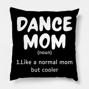 Funny Dance Mom Definition Groovy Retro Pillow