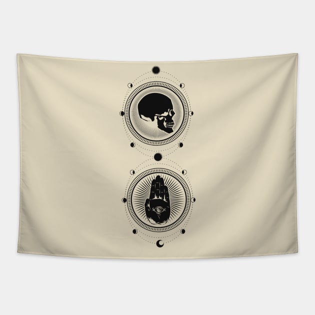 Life and Death Esoteric Design Tapestry by Enyr's little witchy corner