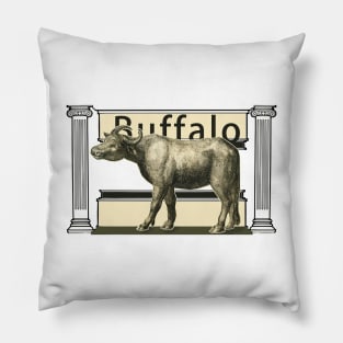 I love animal buffalo Pillow