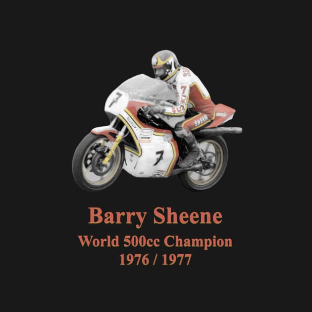 Barry Sheene, Moto GP Legend Motorbike Racer Champion by JonDelorme