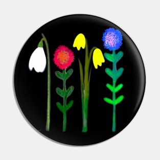 BRIGHT FLOWERS T-SHIRT Pin