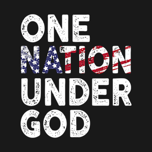 One Nation Under God USA Flag T-Shirt