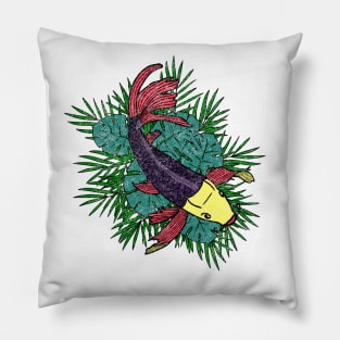 Tropical koi fish Pillow