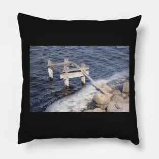 Broken jetty. Pillow